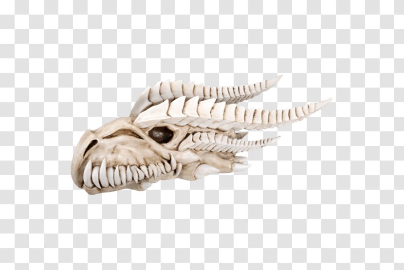 Skull Skeleton Statue Dragon Sculpture - Marble Transparent PNG