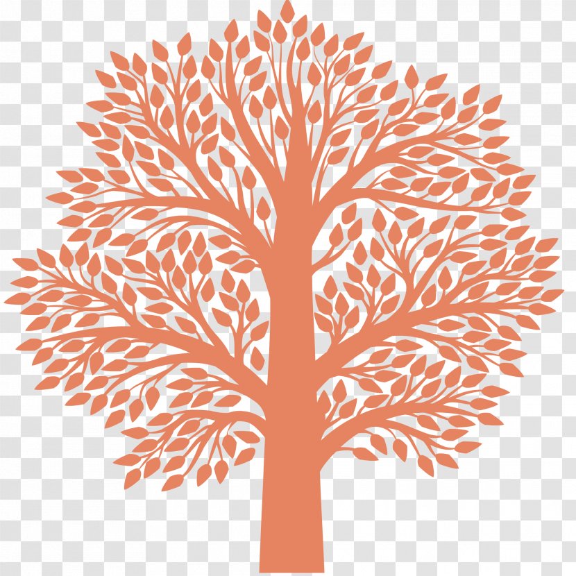 National Poetry Month The Of Self Compassion Acrostic - Tree - Orange Transparent PNG