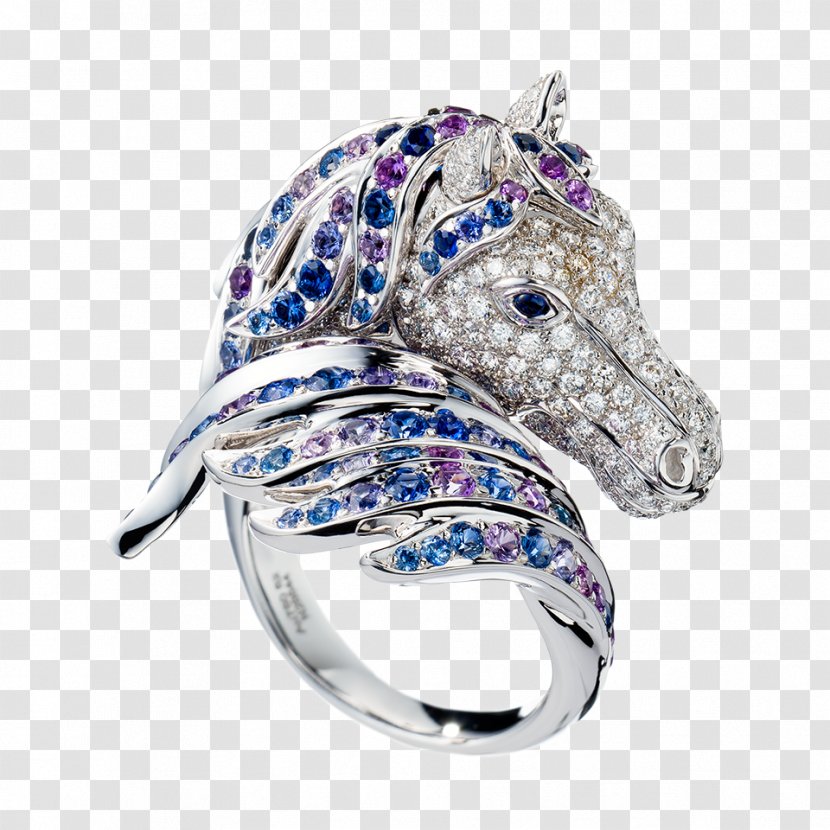 Boucheron Jewellery Ring Gemstone Diamond - Silver Transparent PNG