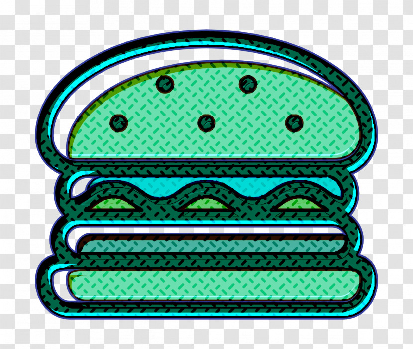 Burger Icon Linear Color Food Set Icon Food Icon Transparent PNG