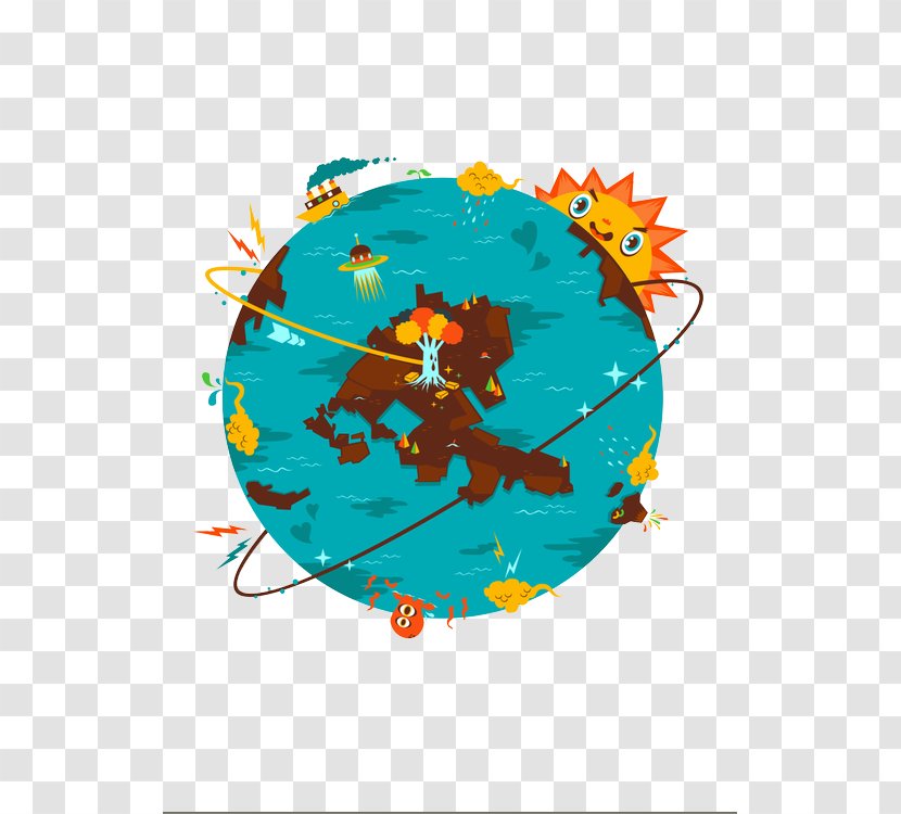 Earth Cartoon Drawing - Animation Transparent PNG