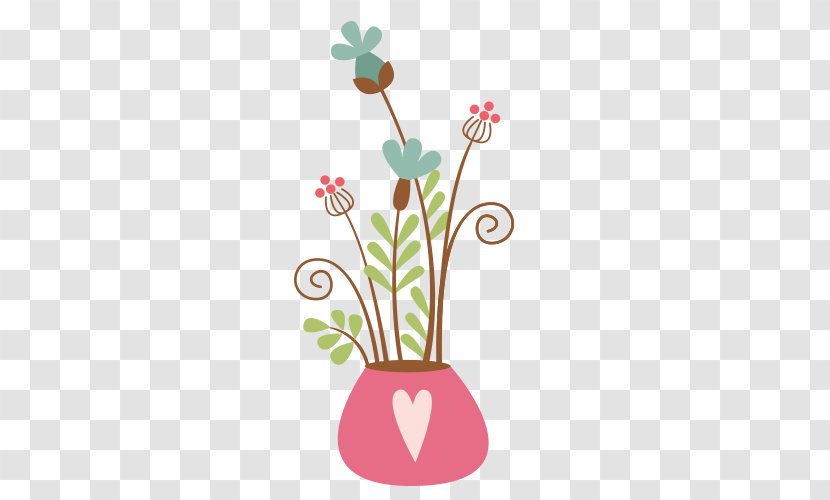 Flower Vase - Cartoon Transparent PNG