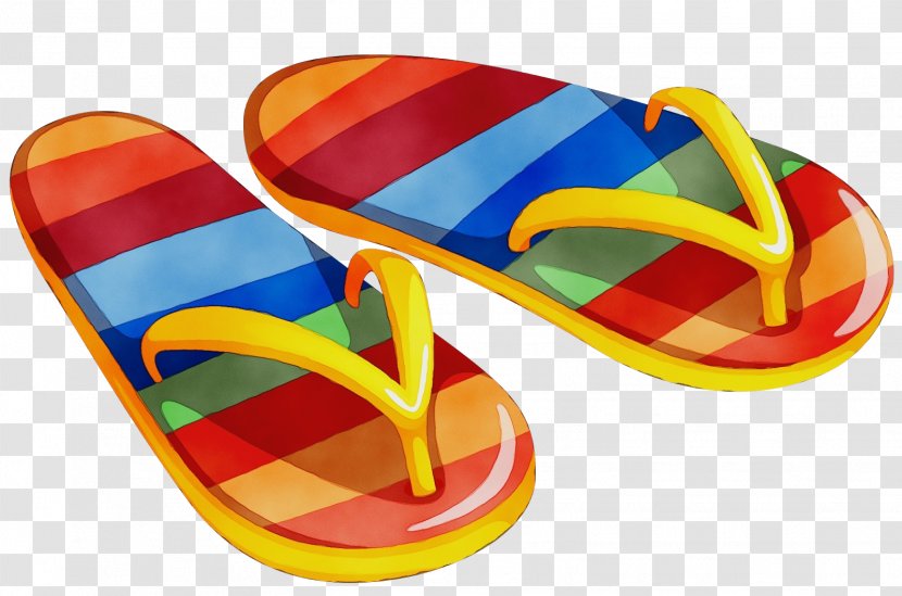 Flip-flops Transparency Sandal Slipper - Flipflops - Shoe Yellow Transparent PNG
