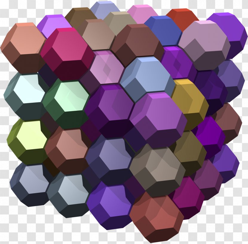 Truncated Octahedron Weaire–Phelan Structure Dodecahedron Honeycomb - Tessellation - Cube Transparent PNG