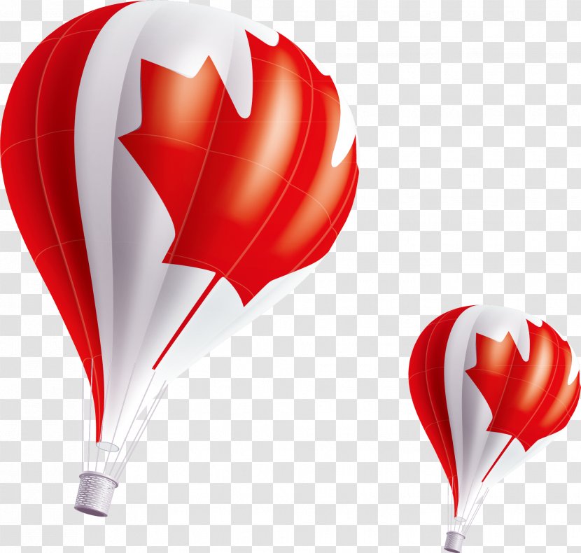 Hot Air Balloon - Heart - Decoration Design Century Transparent PNG