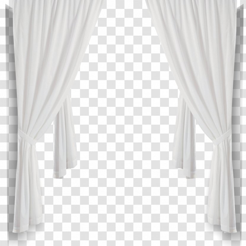 Curtain Black And White Structure - Monochrome Photography - Curtains Transparent PNG