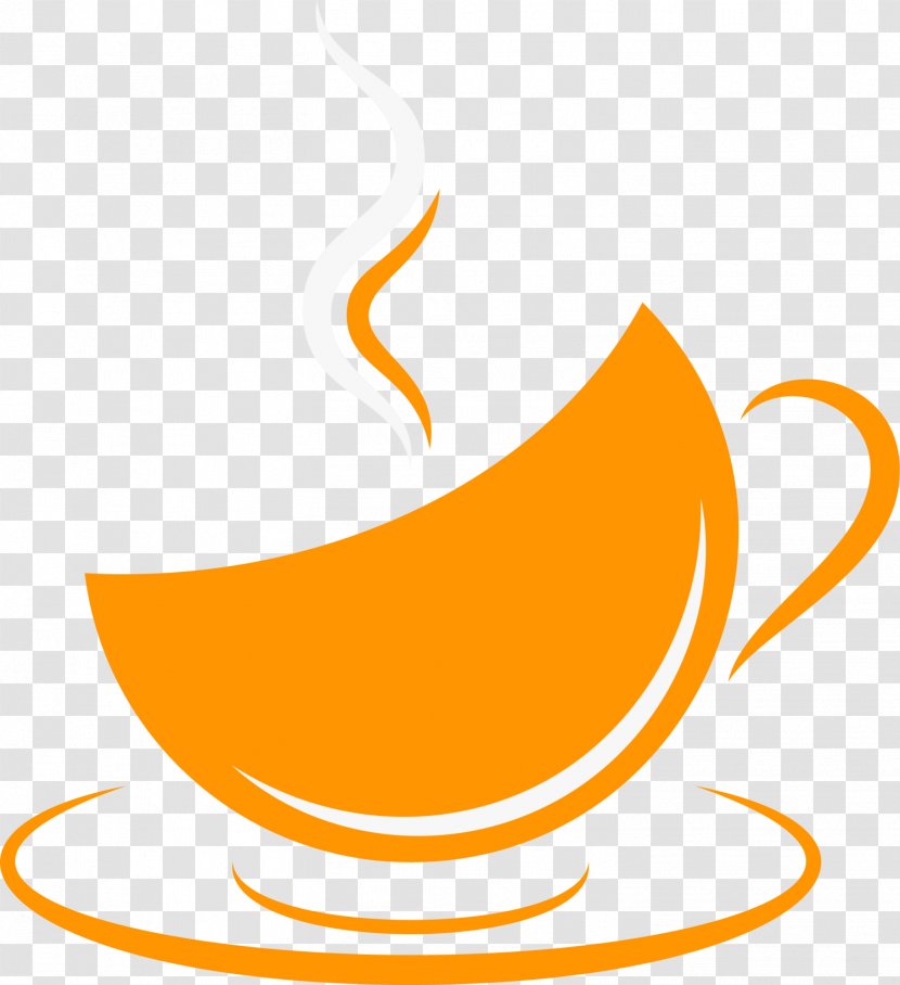 Coffee Cup Cafe Orange Clip Art - Yellow Transparent PNG