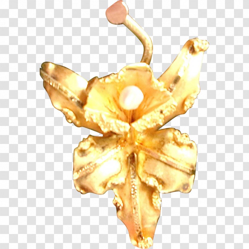 Body Jewellery Gold Metal Human - Flower Transparent PNG