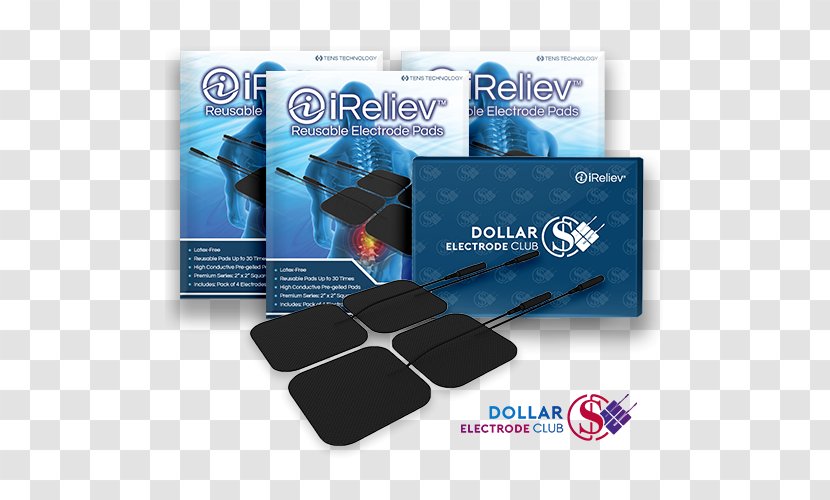 Electrode Brand IReliev Products Electrotherapy - Ireliev - I Pad Transparent PNG