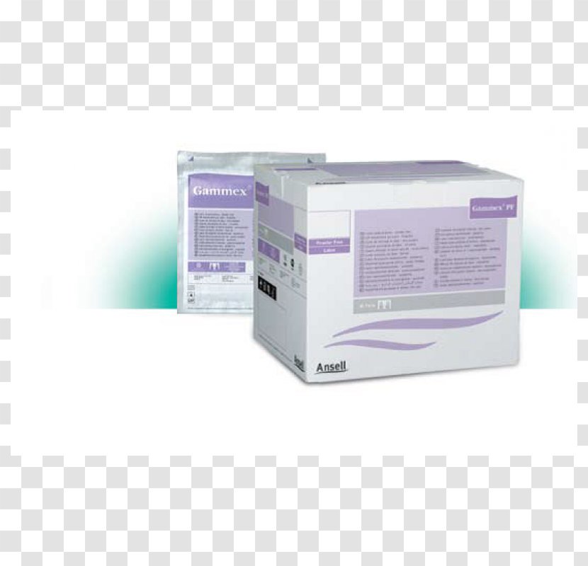 Glove Ansell Latex Printer Manufacturing - Box - Medical Transparent PNG