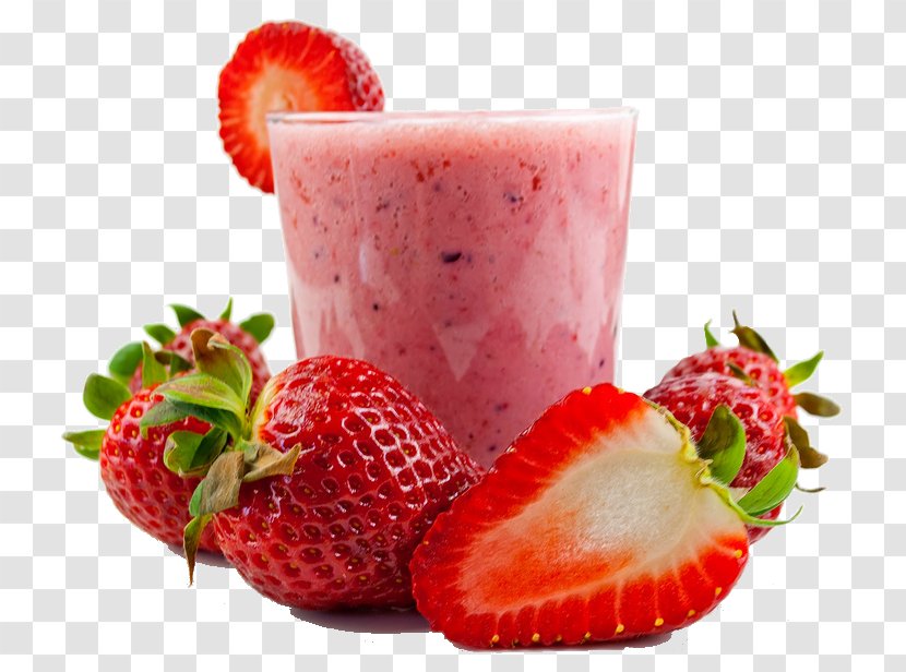Smoothie Milkshake Juice Cream Strawberry - Strawberries - Smoothies Transparent PNG