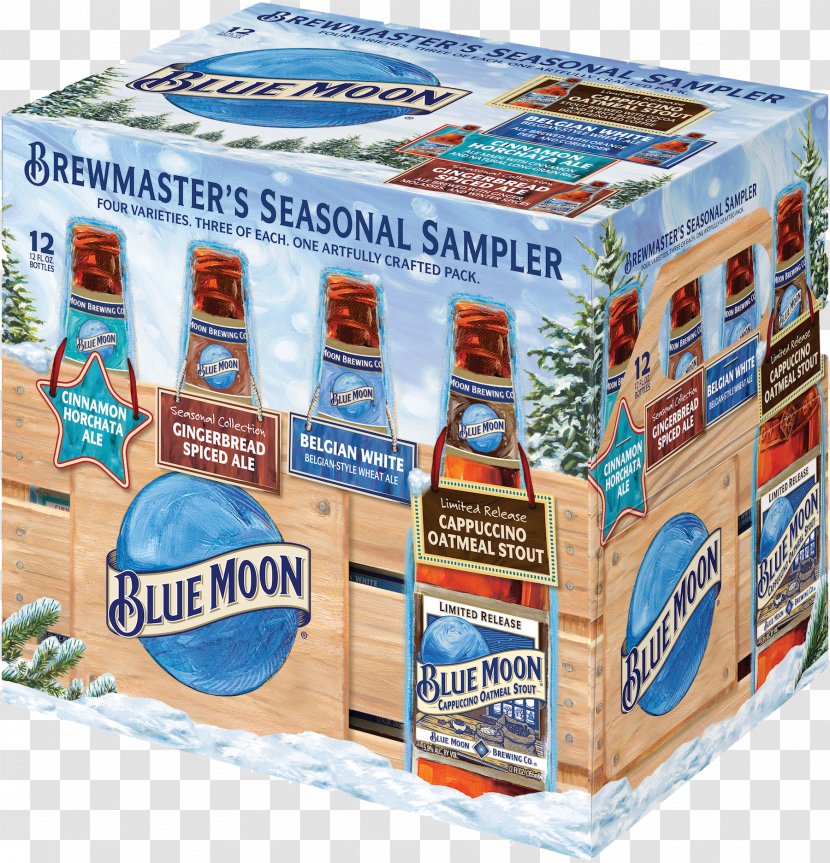 Blue Moon Seasonal Beer Wheat Brewing Grains & Malts Transparent PNG