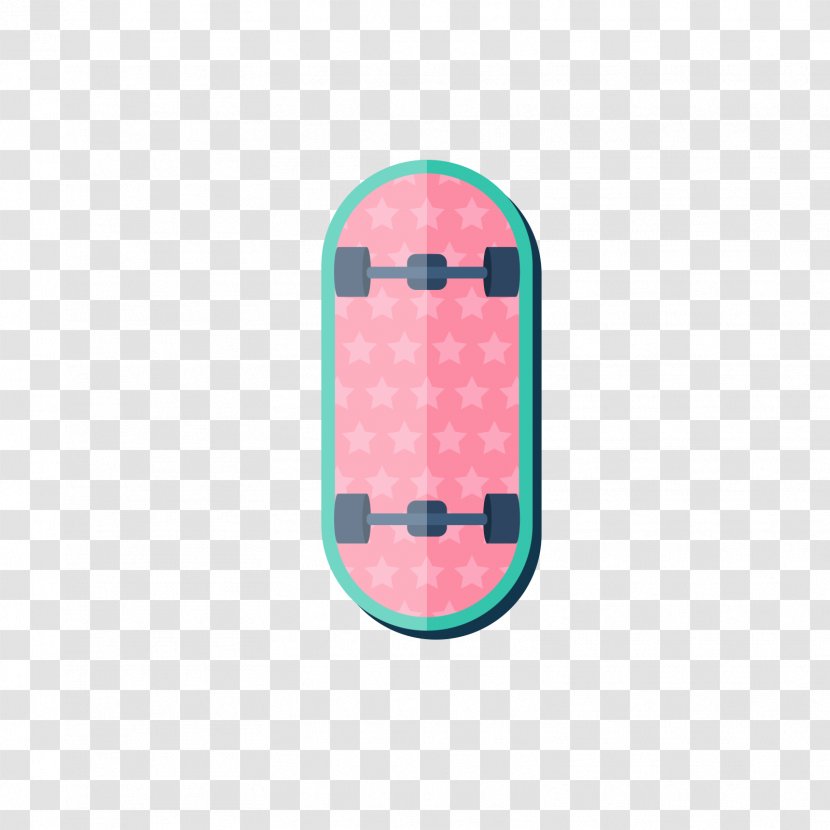 Euclidean Vector Green Color Skateboard - Pink Transparent PNG