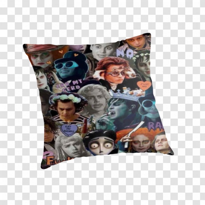 Throw Pillows Cushion Textile - Pillow - Johnny Depp Transparent PNG