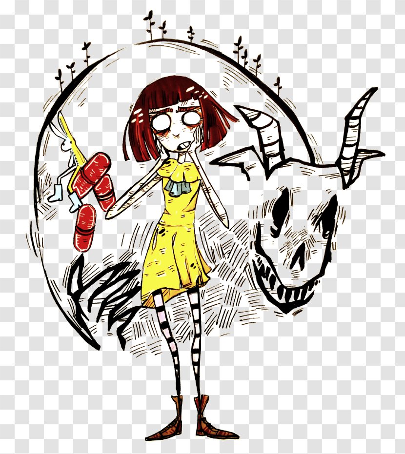 Fran Bow Video Game Indie Black & White - Silhouette - Heart Transparent PNG