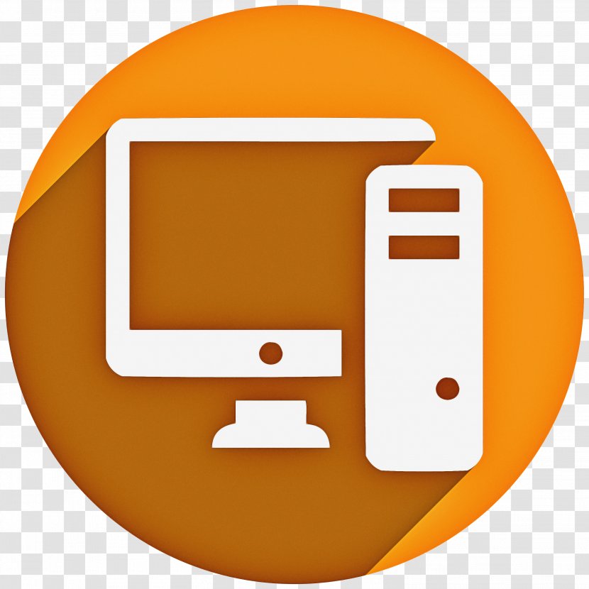 Computer Icon - Yellow - Symbol Transparent PNG