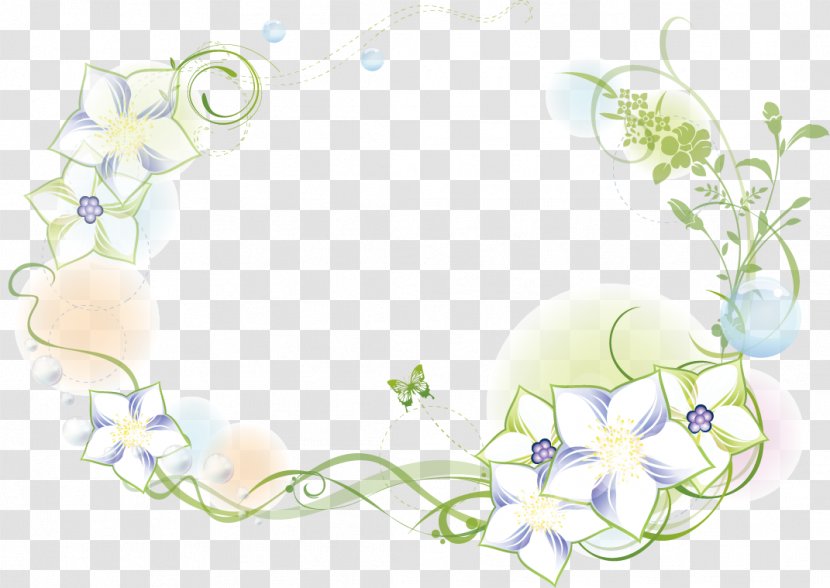 Flower - Rectangle - Floral Border Design Transparent PNG
