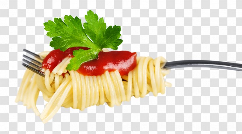 Al Dente Spaghetti Fork Vegetable Garnish - Food Transparent PNG