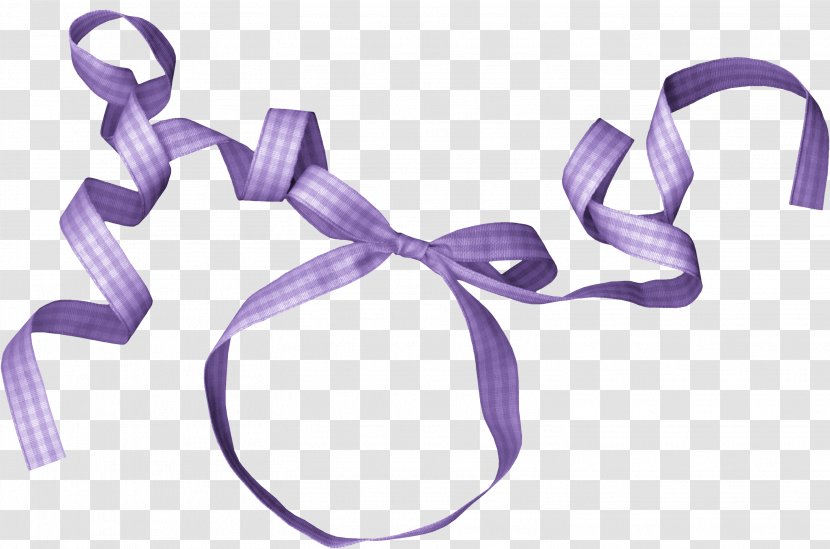 Purple Ribbon Shoelace Knot - Bow Tie Transparent PNG