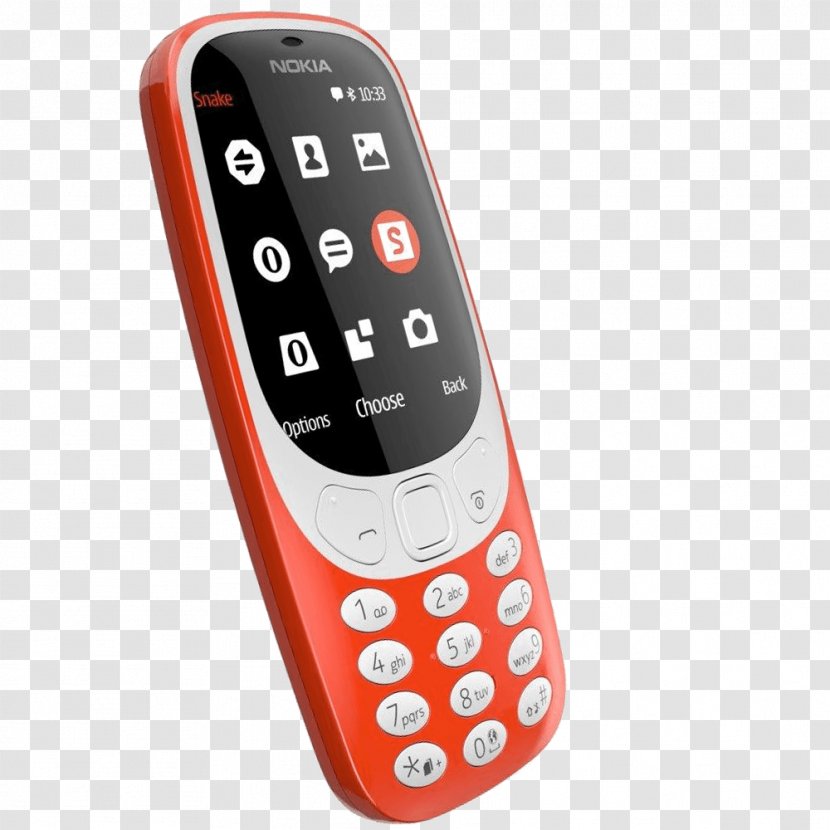 Feature Phone Nokia 3310 (2017) Mobile World Congress Dual SIM Telephone - Portable Communications Device Transparent PNG