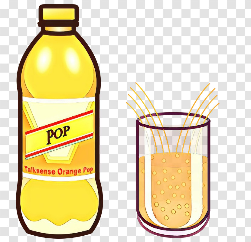 Bottle Yellow Drink Water Bottle Glass Bottle Transparent PNG
