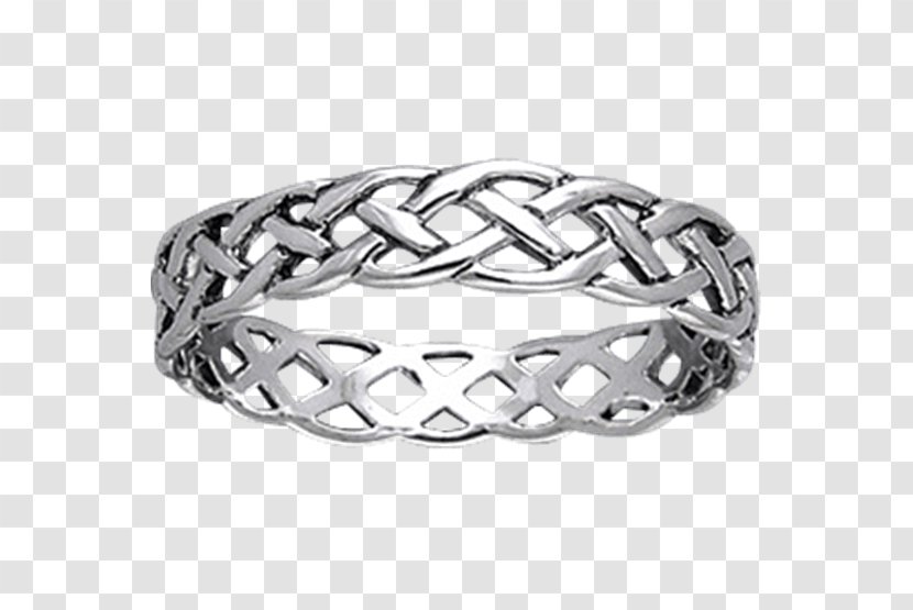 Bracelet Celtic Knot Ring Silver Jewellery - Metal Transparent PNG