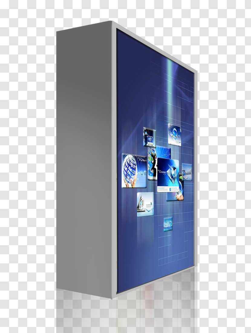 Industry Commerce Multimedia Information - Computer - Free Three-dimensional Advertising Light Boxes Pull Material Transparent PNG