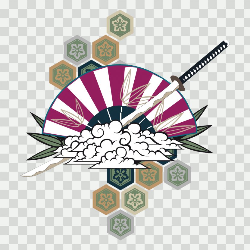 Japan Illustration - Vector Kendo Background Transparent PNG