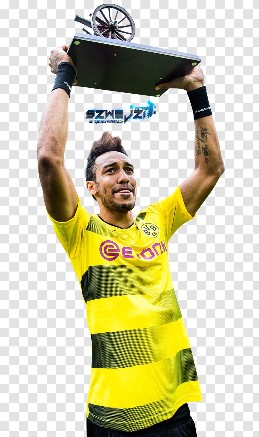 Pierre-Emerick Aubameyang Borussia Dortmund Desktop Wallpaper - Sport Transparent PNG