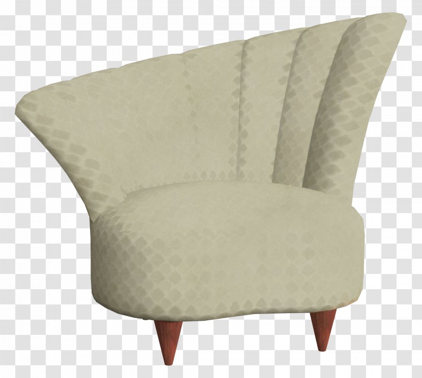 Club Chair Couch Angle Khaki - Sofa Transparent PNG