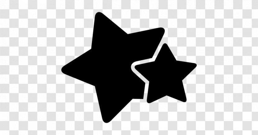 Silhouette Star Clip Art - Black And White Transparent PNG