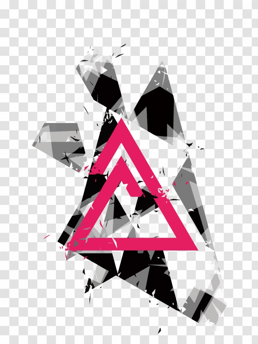 Poster Geometry Triangle Illustration - Logo - Vector Transparent PNG