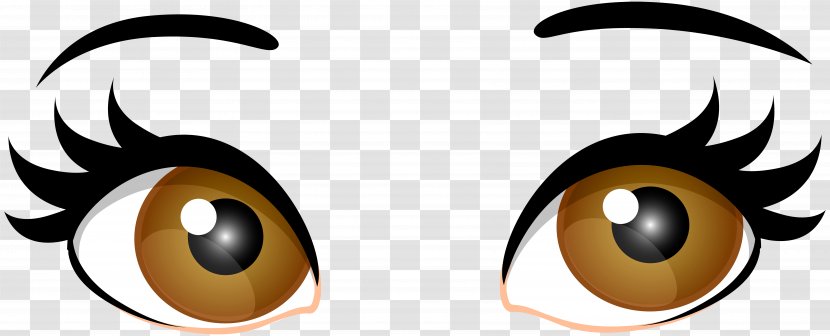 Human Eye Brown Clip Art - Cartoon - Eyes Transparent PNG