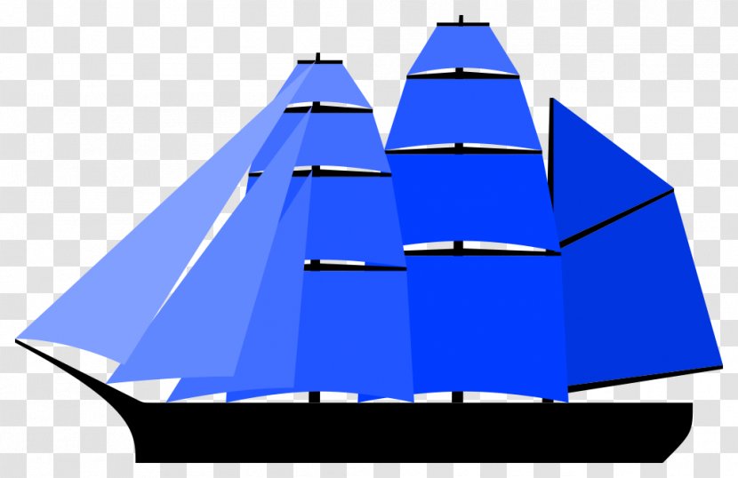 Brig Square Rig Sailing Ship Mast - Barque Transparent PNG