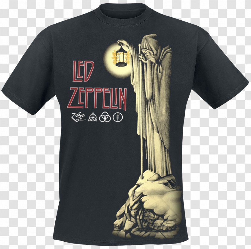 T-shirt Led Zeppelin IV Stairway To Heaven - Sleeve Transparent PNG