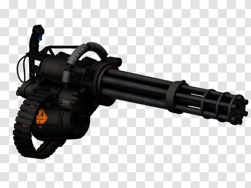 Payday 2 Machine Gun Minigun Gatling Weapon - Barrel - Bulldozer Transparent PNG