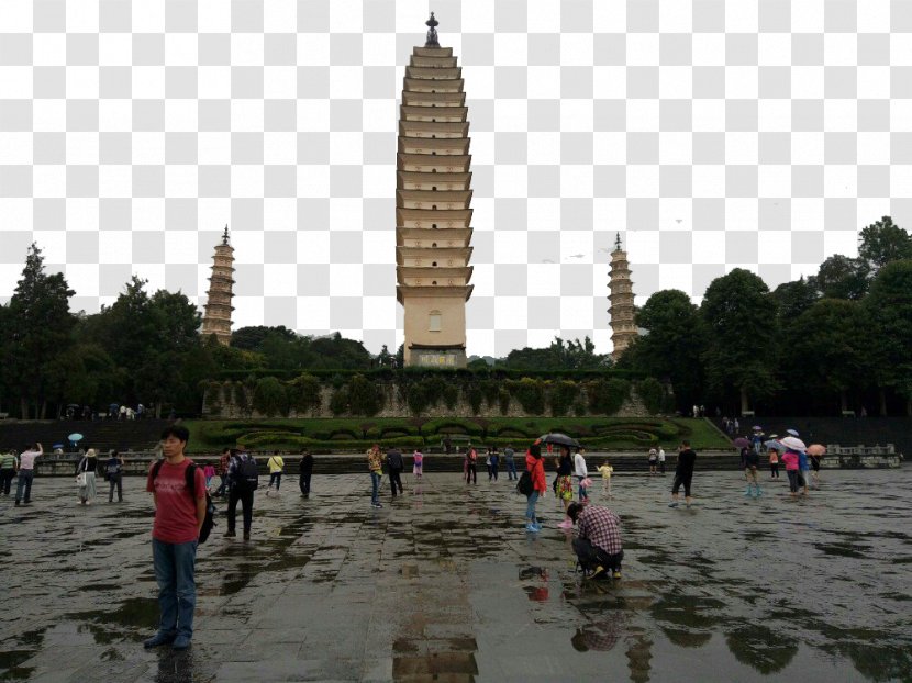 Three Pagodas Eryuan County Buddhist Temple - Photography - Dali Santa Transparent PNG