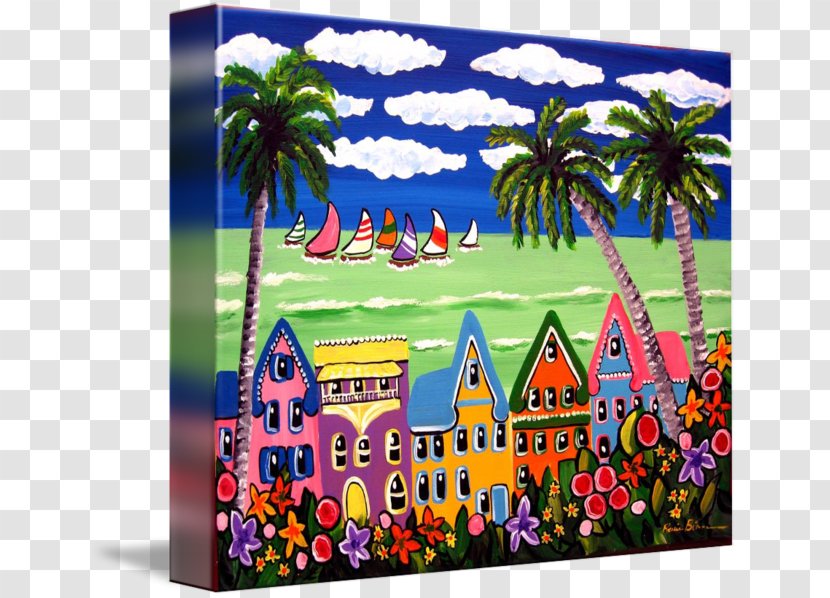 Gallery Wrap Canvas Art Printmaking Beach - Seaside Scenery Transparent PNG
