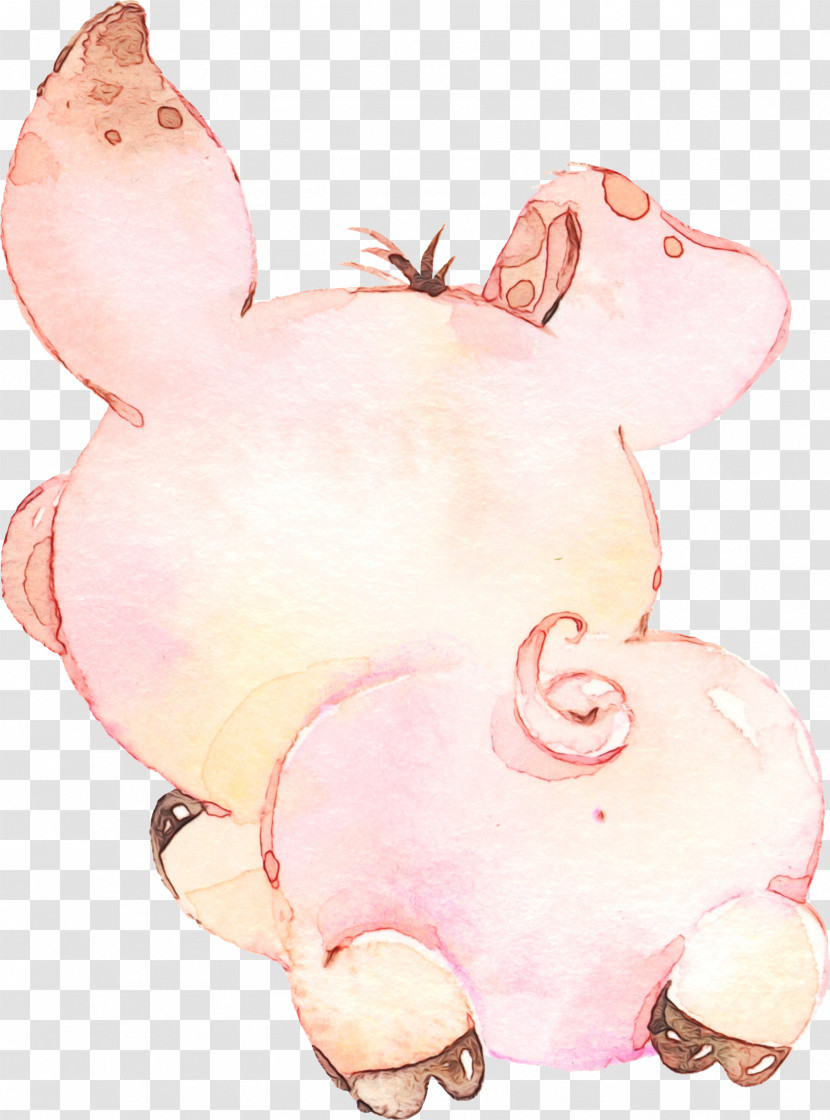 Pink Nose Cartoon Snout Livestock Transparent PNG