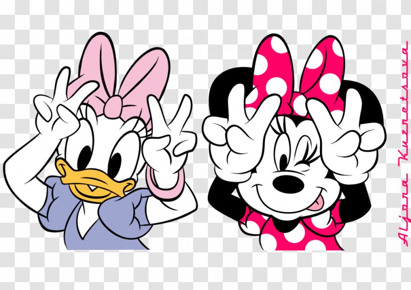 Minnie Mouse Daisy Duck Mickey Cartoon Donald - Flower - MINNIE Transparent PNG