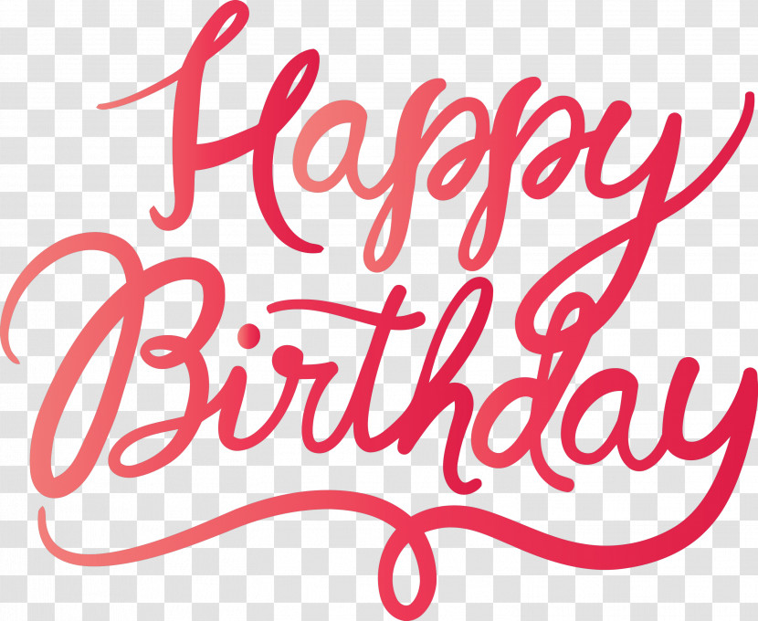 Birthday Calligraphy Happy Birthday Calligraphy Transparent PNG