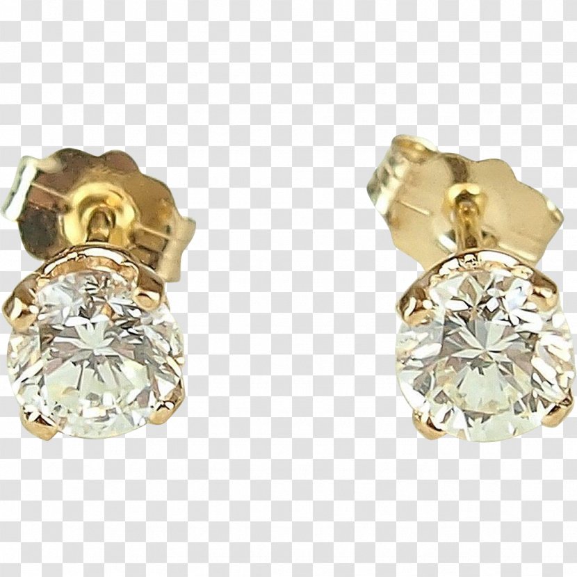 Earring Jewellery Gold Diamond Estate Jewelry - Design - Stud Earrings Transparent PNG