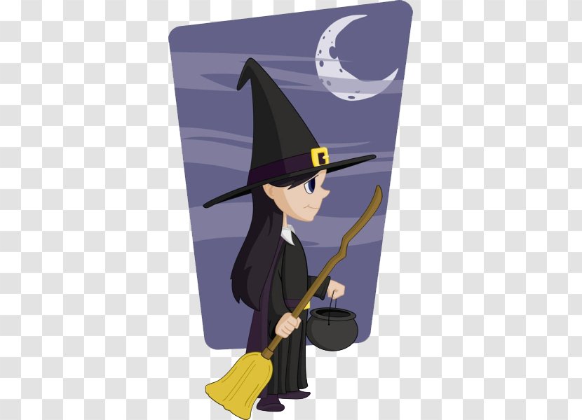 Witchcraft Drawing Royalty-free Illustration - Magician - The Cartoon Magic Broom And Little Witch Transparent PNG