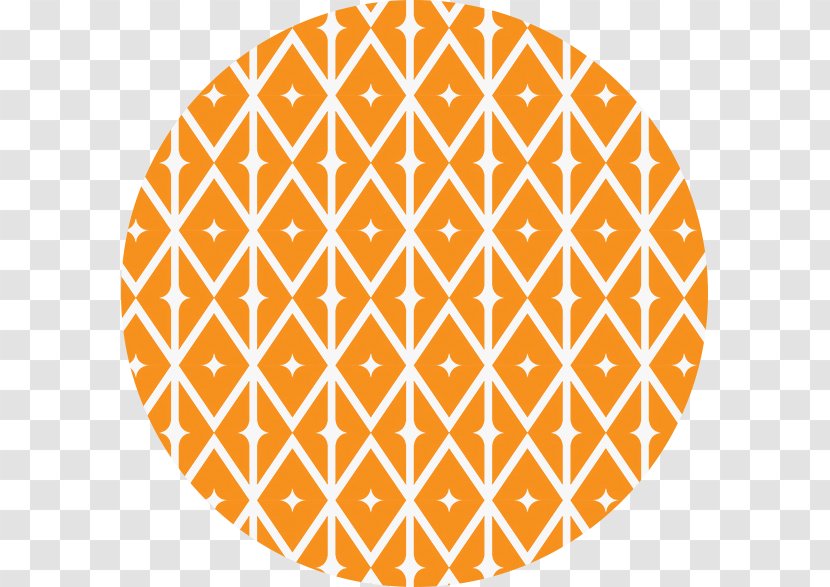 Symmetry Circle Point Pattern - Orange Transparent PNG