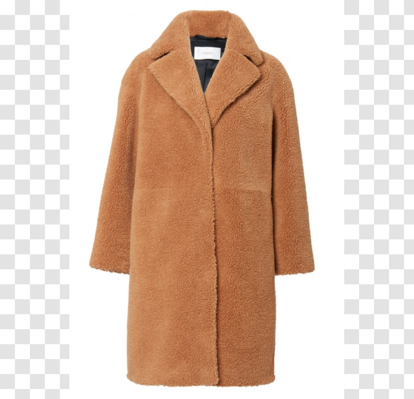Fake Fur Overcoat Wool - Jacket - Coat Stand Transparent PNG