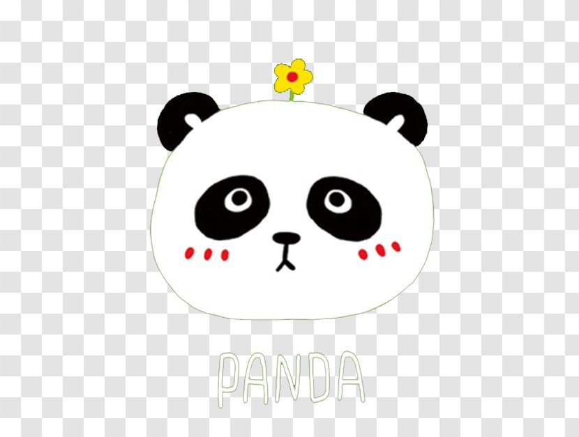 Giant Panda Bear Red Drawing Cuteness - Tree - Cartoon Transparent PNG