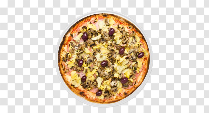 California-style Pizza Sicilian Cuisine Of The United States - Capricciosa Transparent PNG