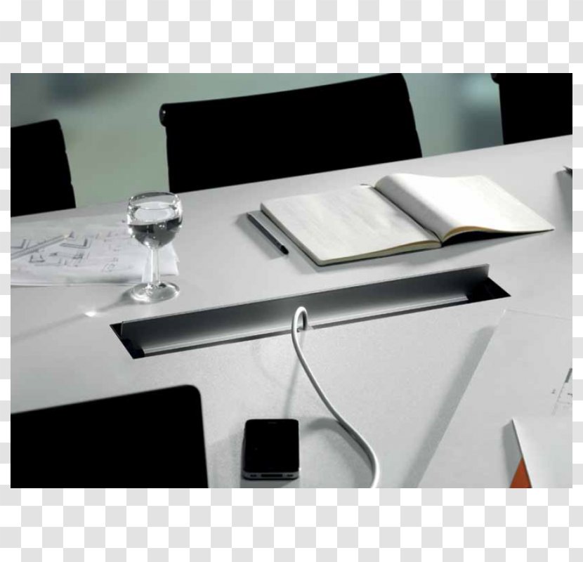Table Desk Conference Centre AC Power Plugs And Sockets Cable Management - Meeting Transparent PNG