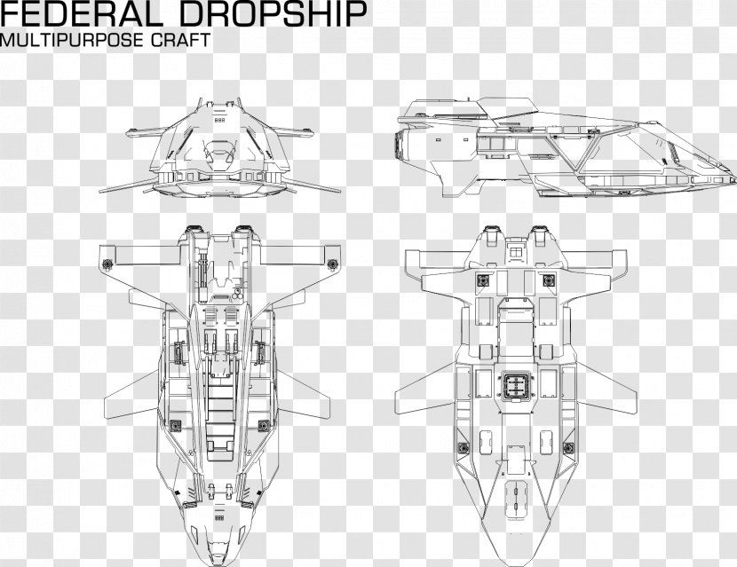 Elite Dangerous Concept Art Diagram Idea Sketch - Flower - Python Vector Transparent PNG