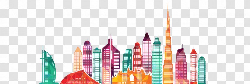 Dubai Building Silhouette - Skyline Transparent PNG
